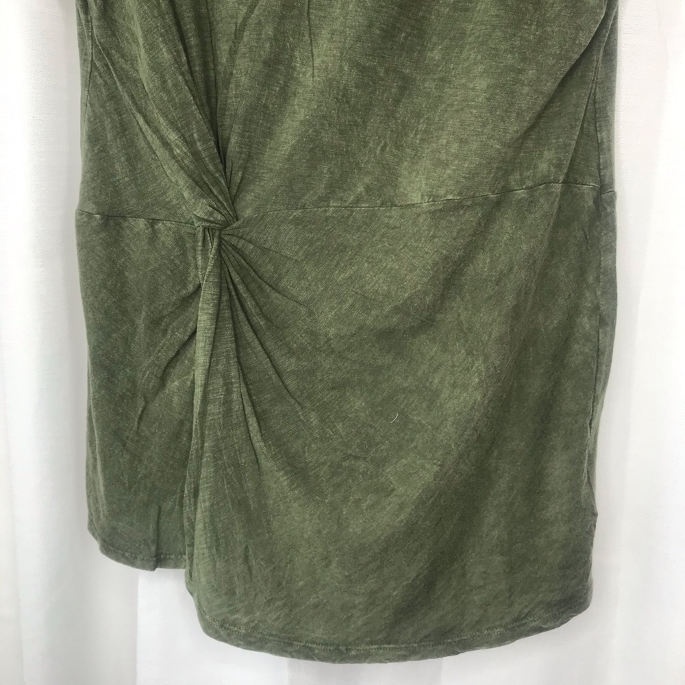 NWT Anthropologie Green Acid Short Sleeve Top - Picture 2 of 16